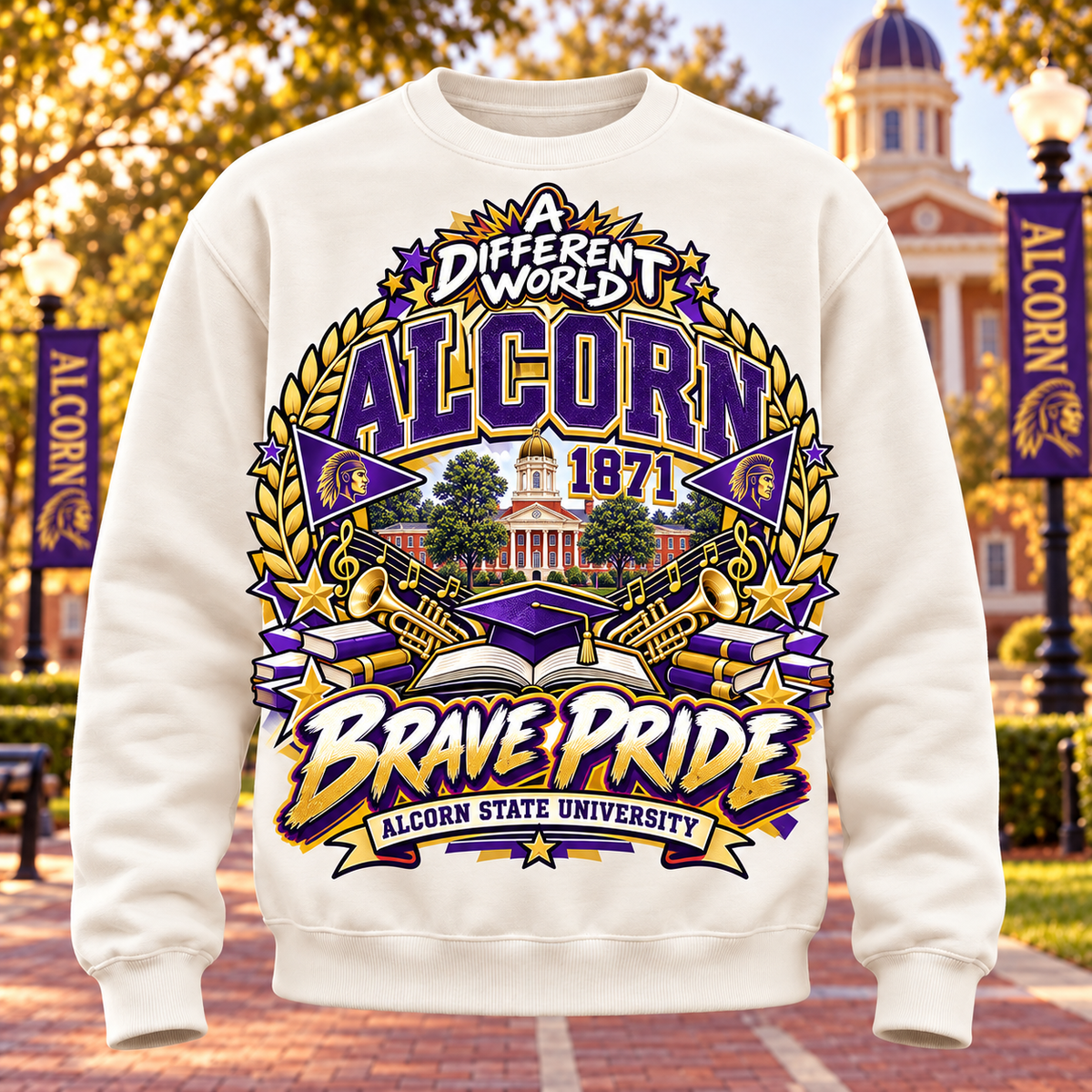 Sweatshirt HBCU, Alcorn Braves