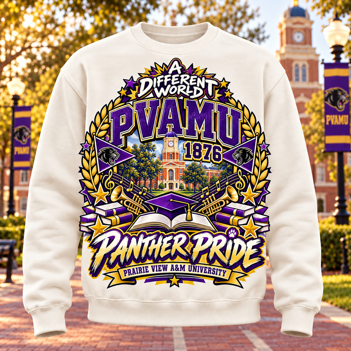 Prairie view HBCU sweatshirt, different world