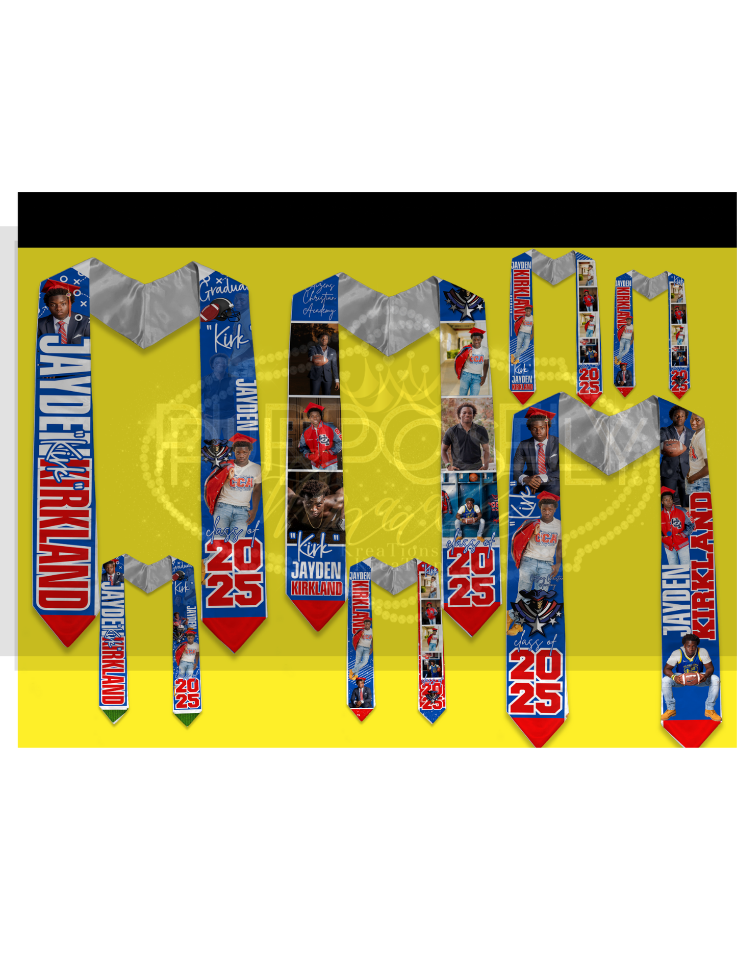 Custom grad stole 2025