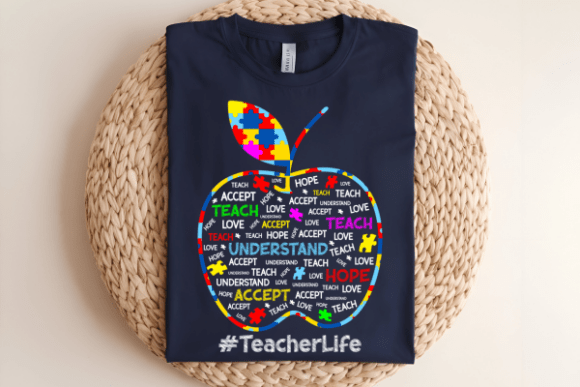 Autism shirt, teacher life