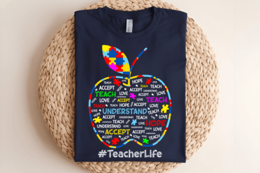 Autism shirt, teacher life
