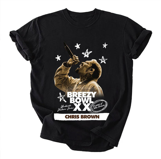 Chris brown, Breezy Bowl XX 2025 Shirt, R&B Concert Merch, Unisex Shirt