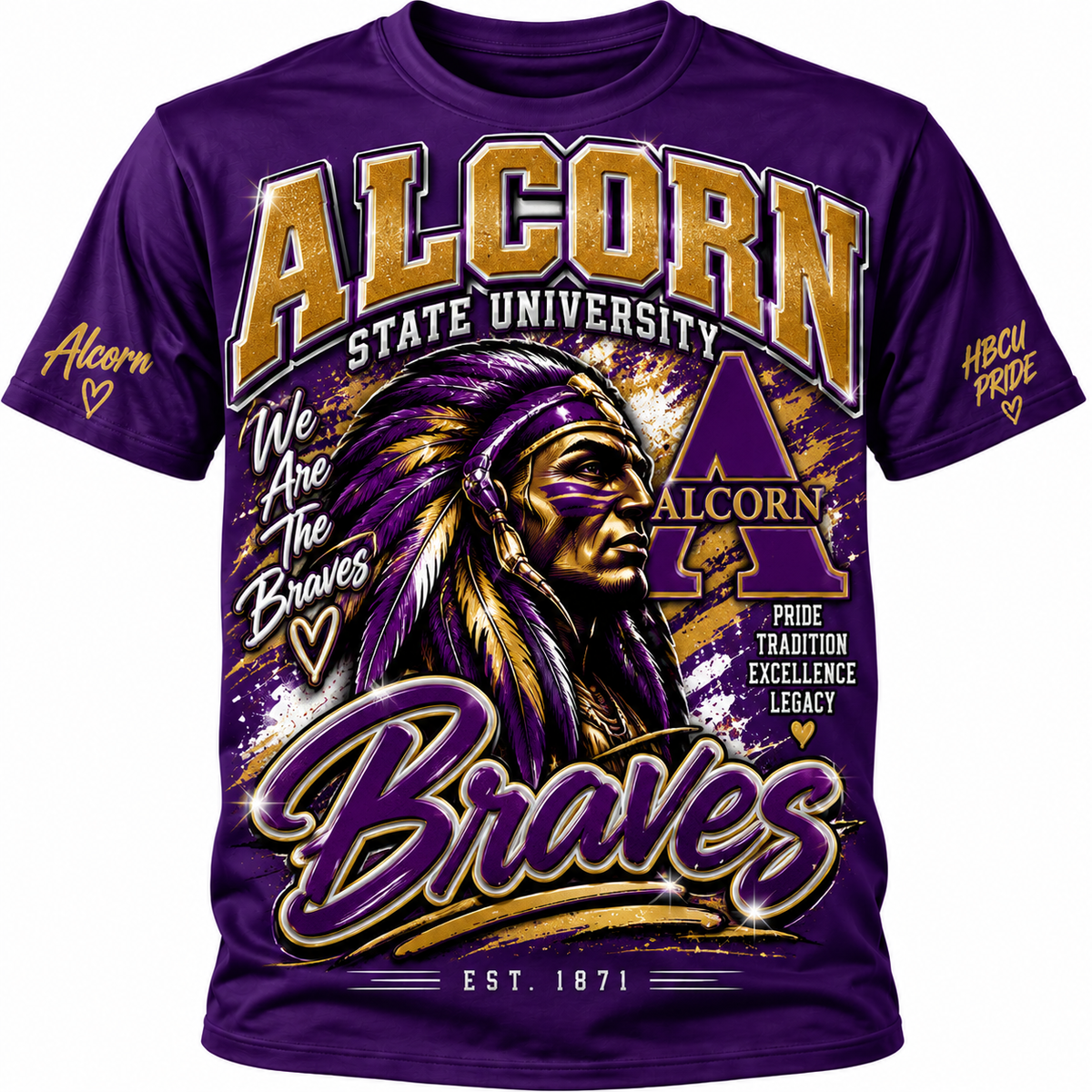 HBCU, Alcorn with sleeve design