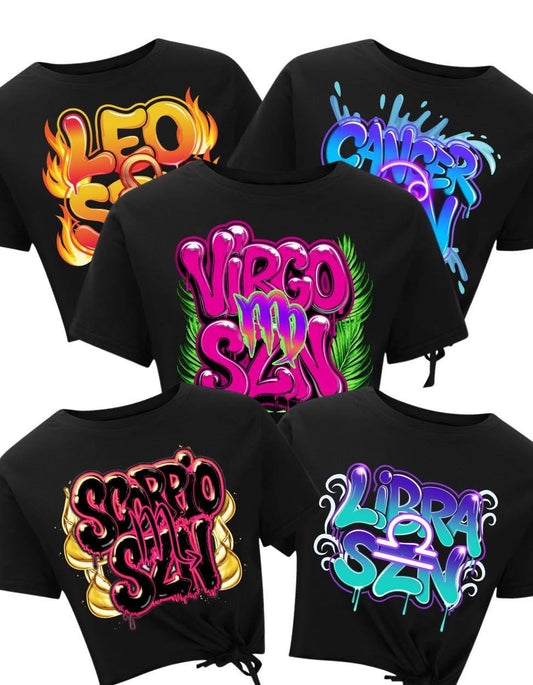 Zodiac sign birthday shirts