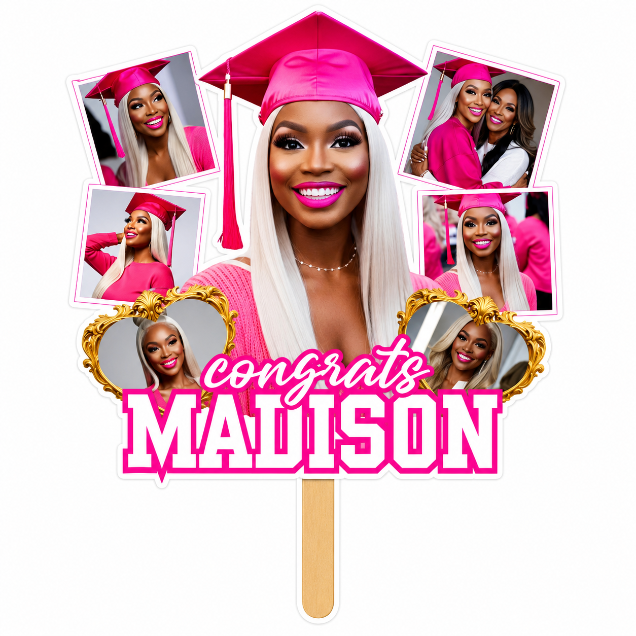 Custom graduation fan