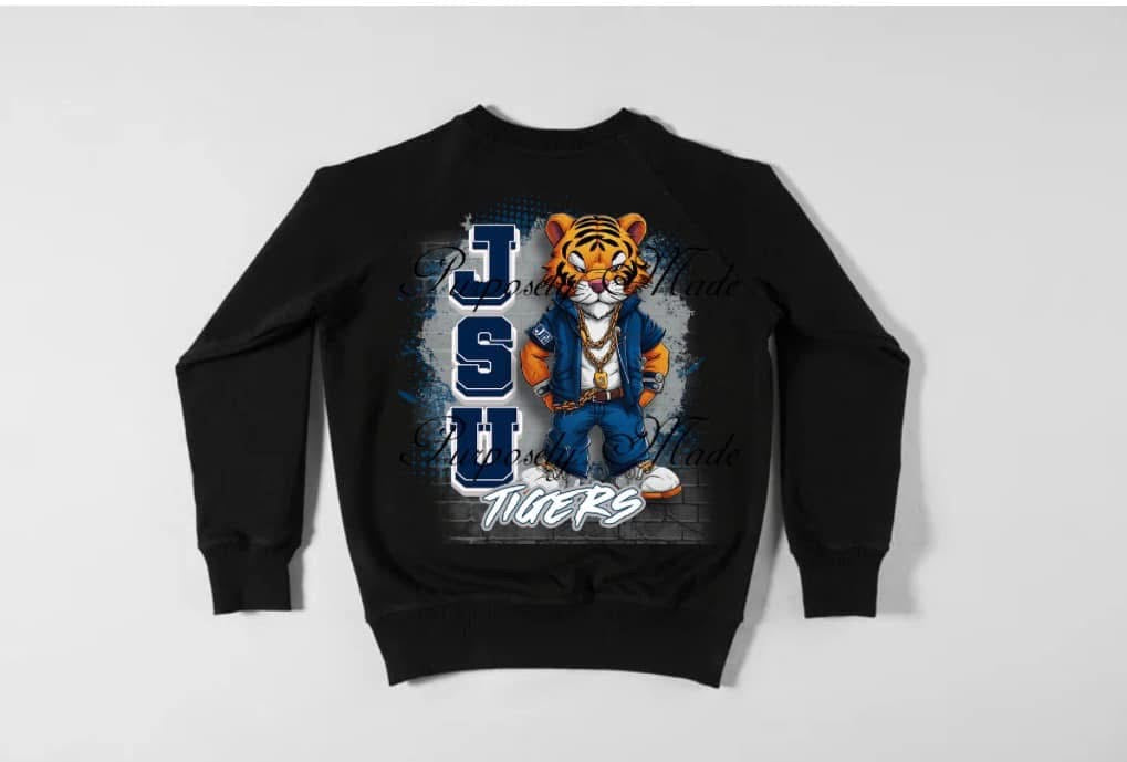 Sweatshirt HBCU, JSU, Jackson State University, black