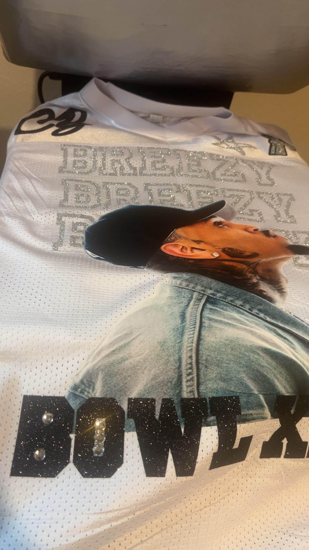 Chris brown jersey, Personalized Chris Brown Tour Football Jersey, Custom Breezy Bowl 2025 Shirt, R&B Concert Merch, Unisex Shirt