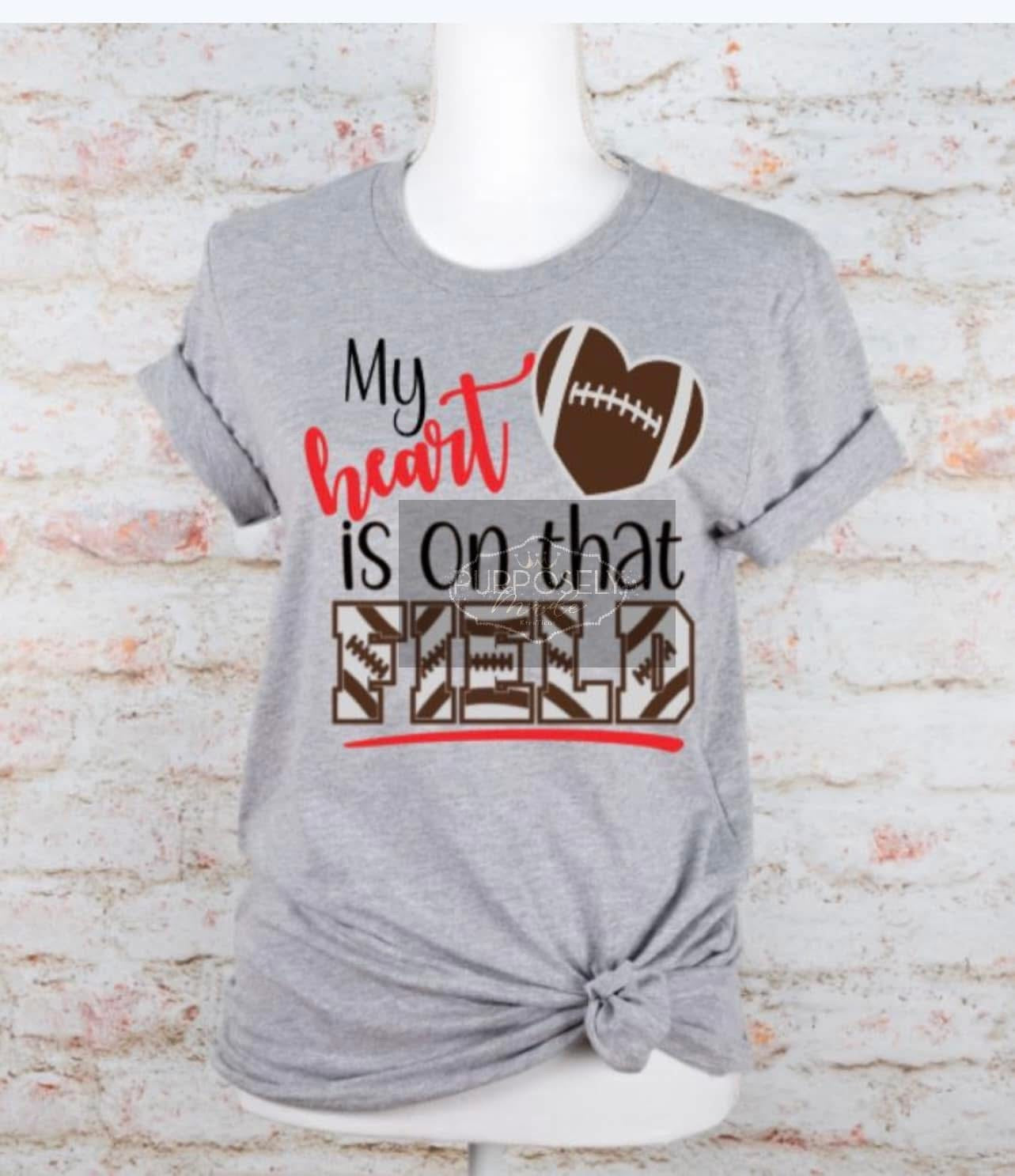 My heart is on that field, football