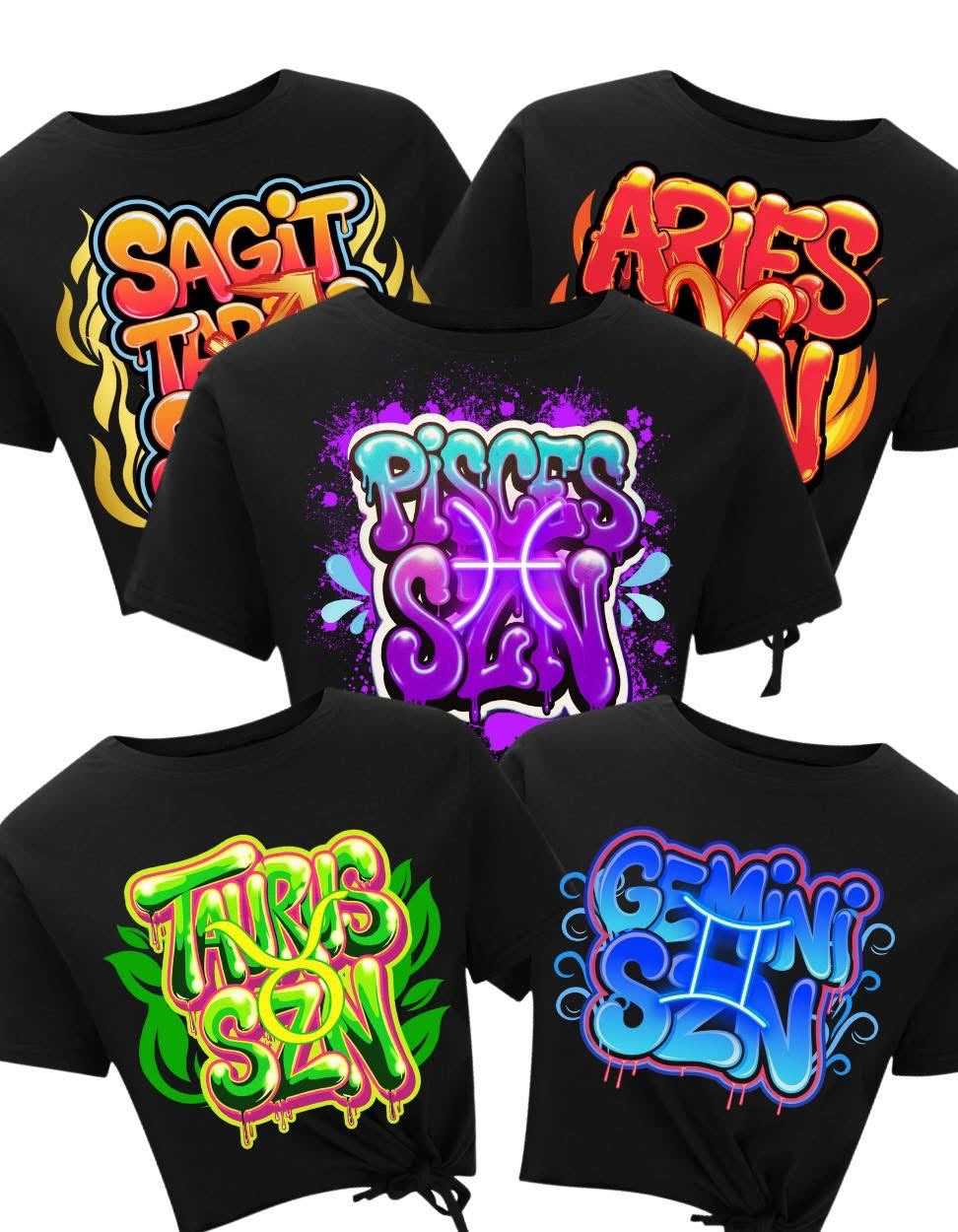 Zodiac sign birthday shirts