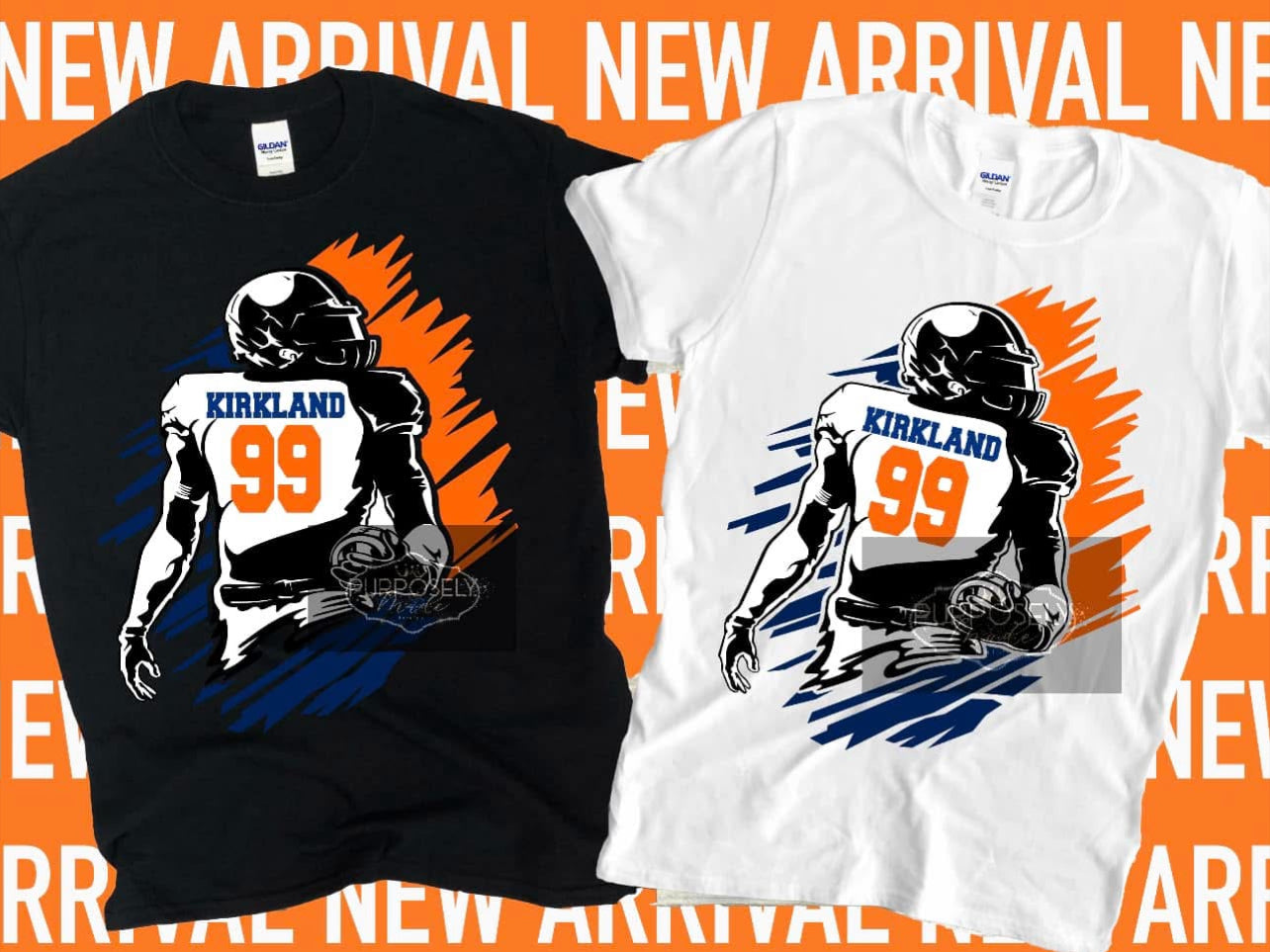 Custom Football shirt with child’s name and number