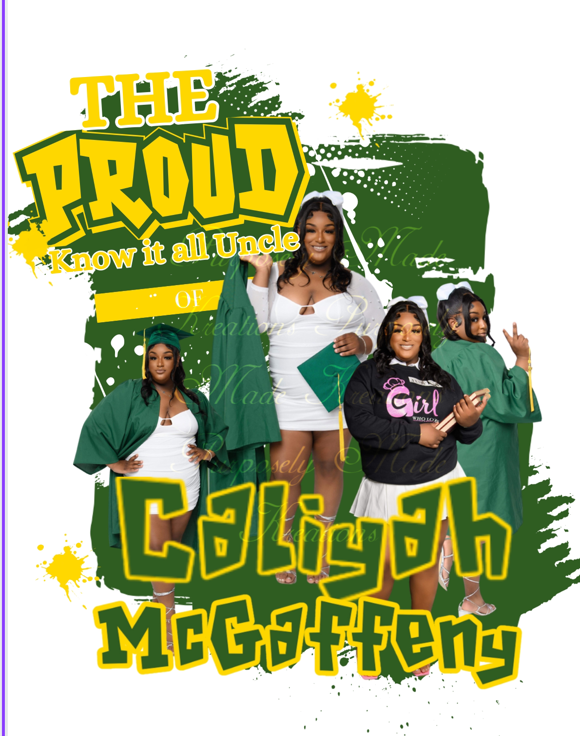 Custom Graduation shirt Proud family