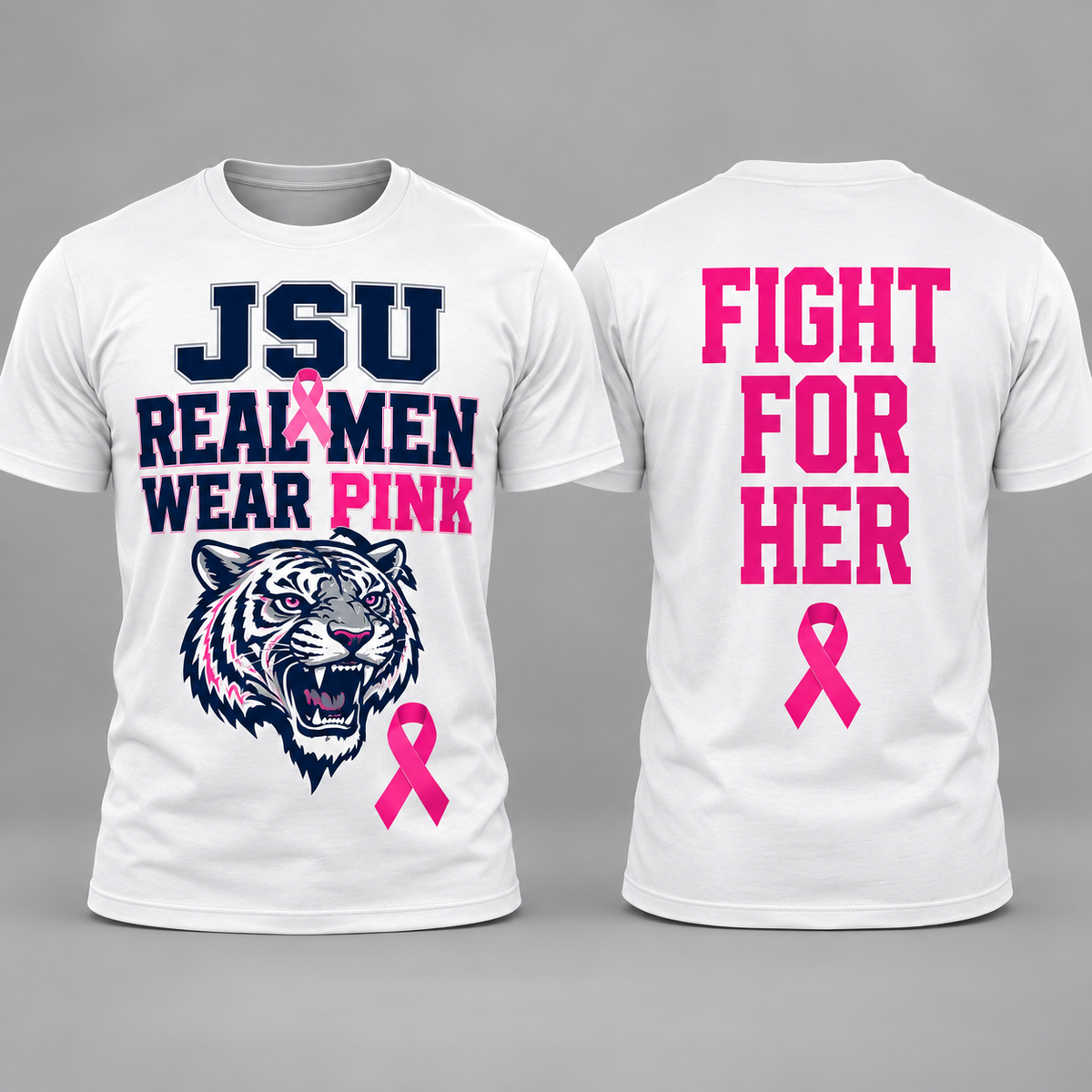 HBCU JSU breast cancer real men wear pink