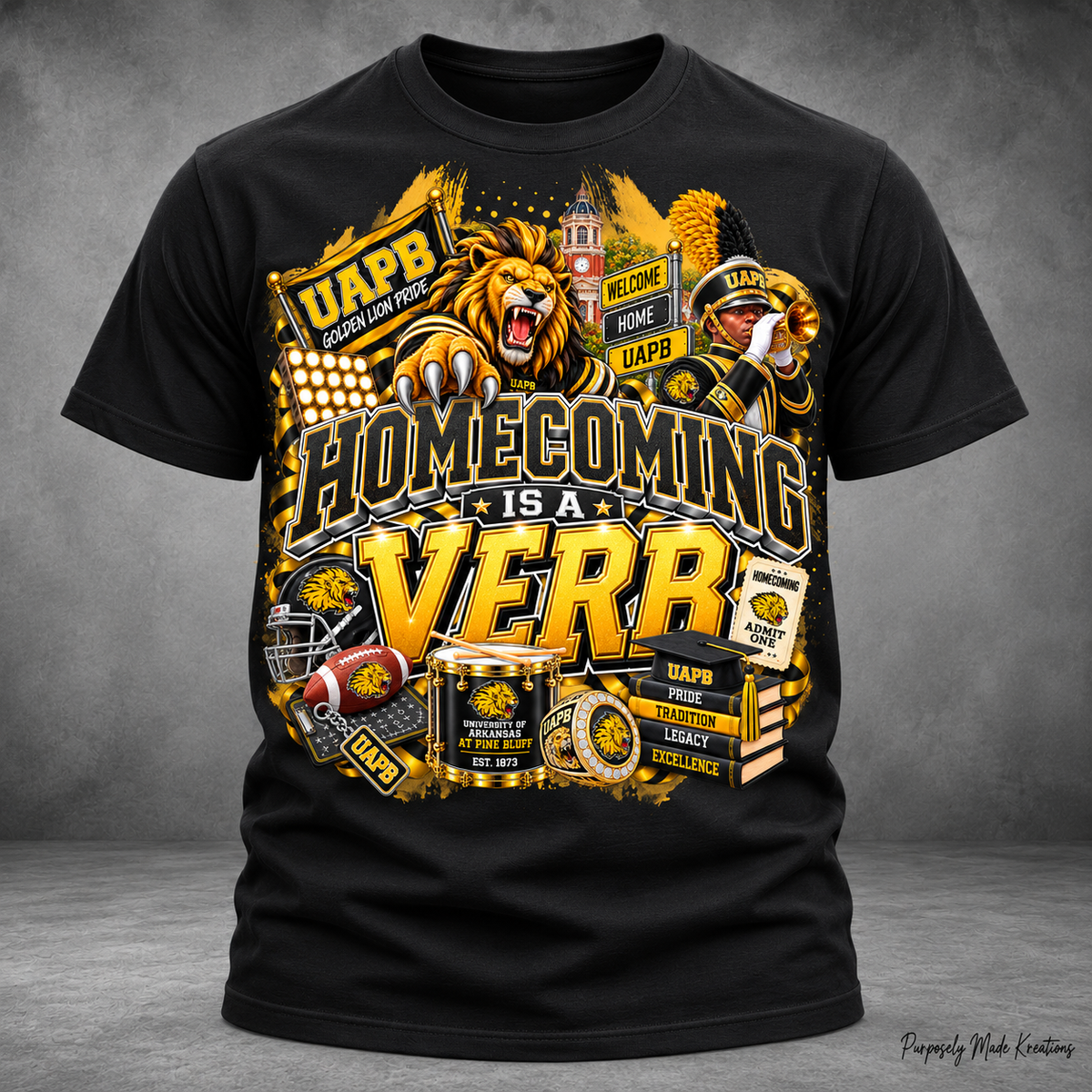HBCU, UAPB, golden lion homecoming verb
