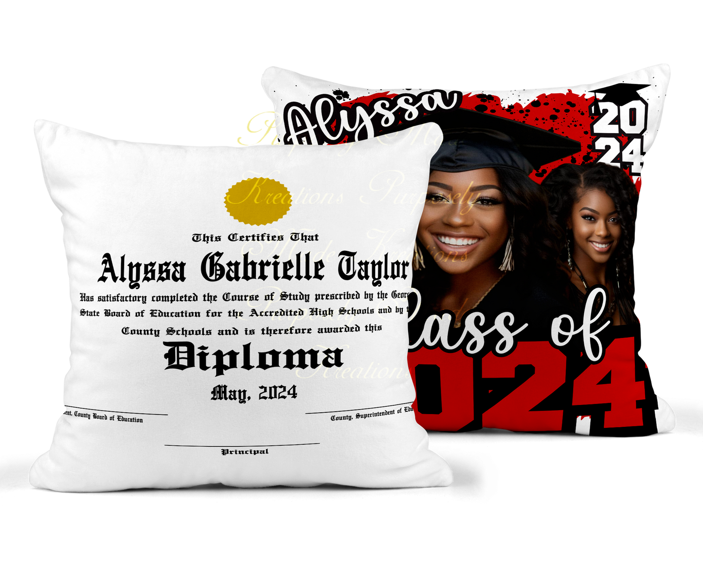 Graduation custom pillow