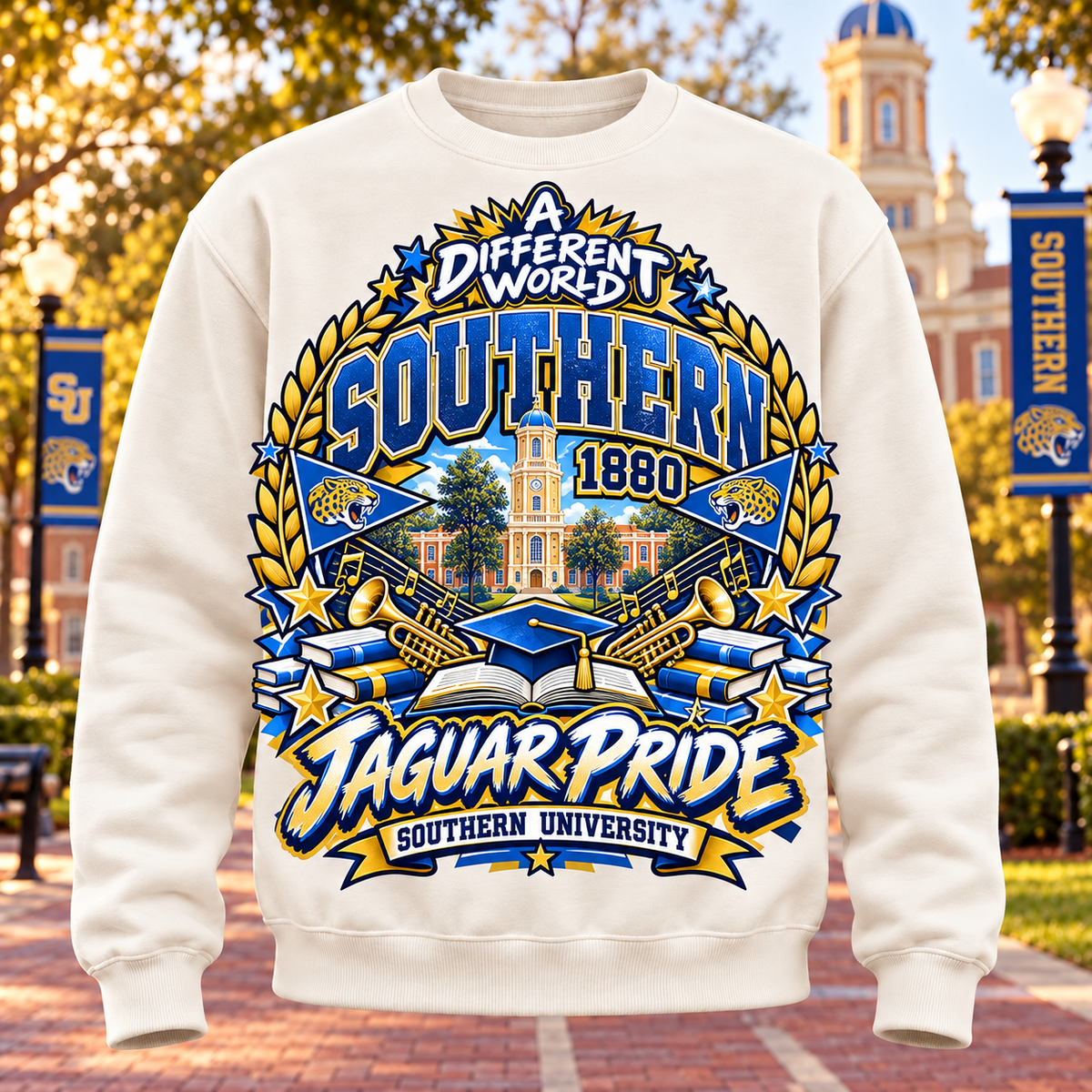 Sweatshirt HBCU, different world Southern University