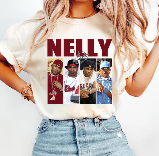 Nelly, where the party at tour, Graphic Nelly Rapper T-shirt, Nelly Shirt, Retro Nelly Rapper Shirt, Nelly Rap Tee Y2k, Nelly T-Shirt