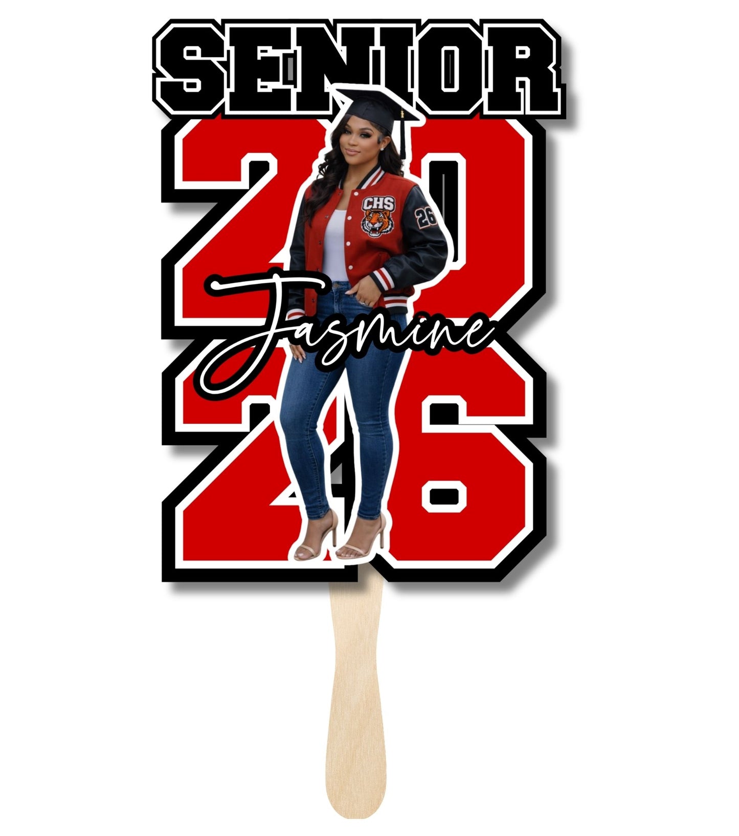 Custom graduation fan