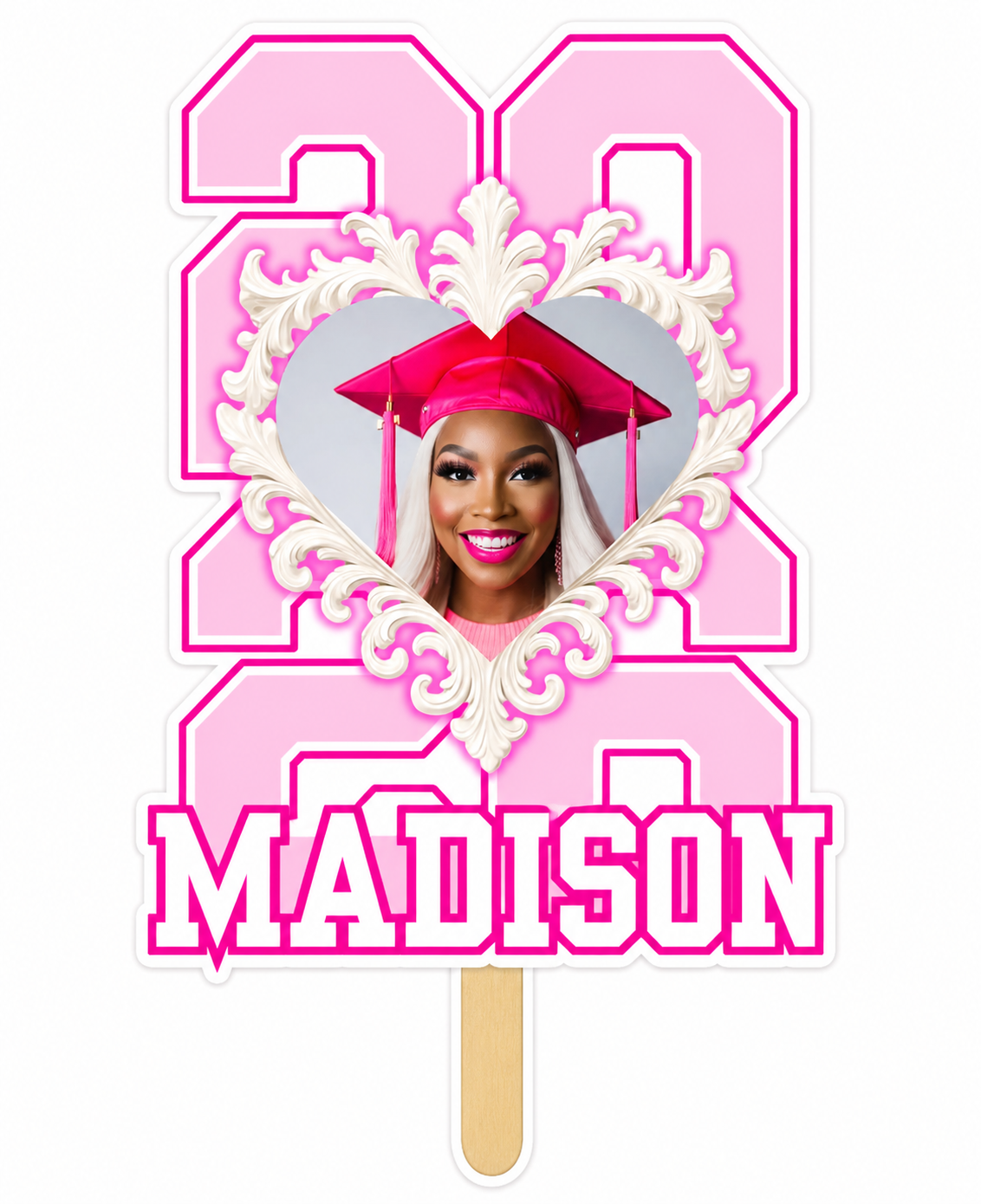 Custom graduation fan
