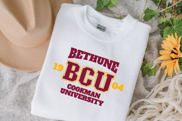 Sweatshirt HBCU, Bethune cookman, BCU