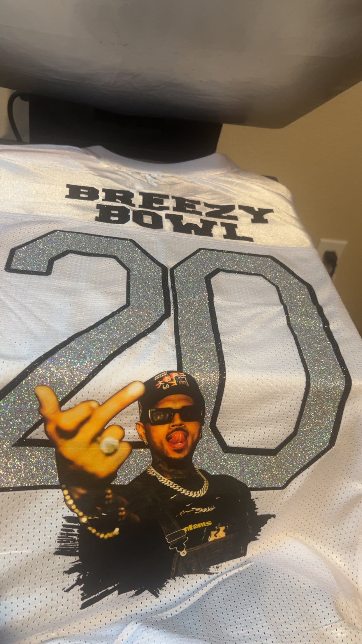 Chris brown jersey, Personalized Chris Brown Tour Football Jersey, Custom Breezy Bowl 2025 Shirt, R&B Concert Merch, Unisex Shirt