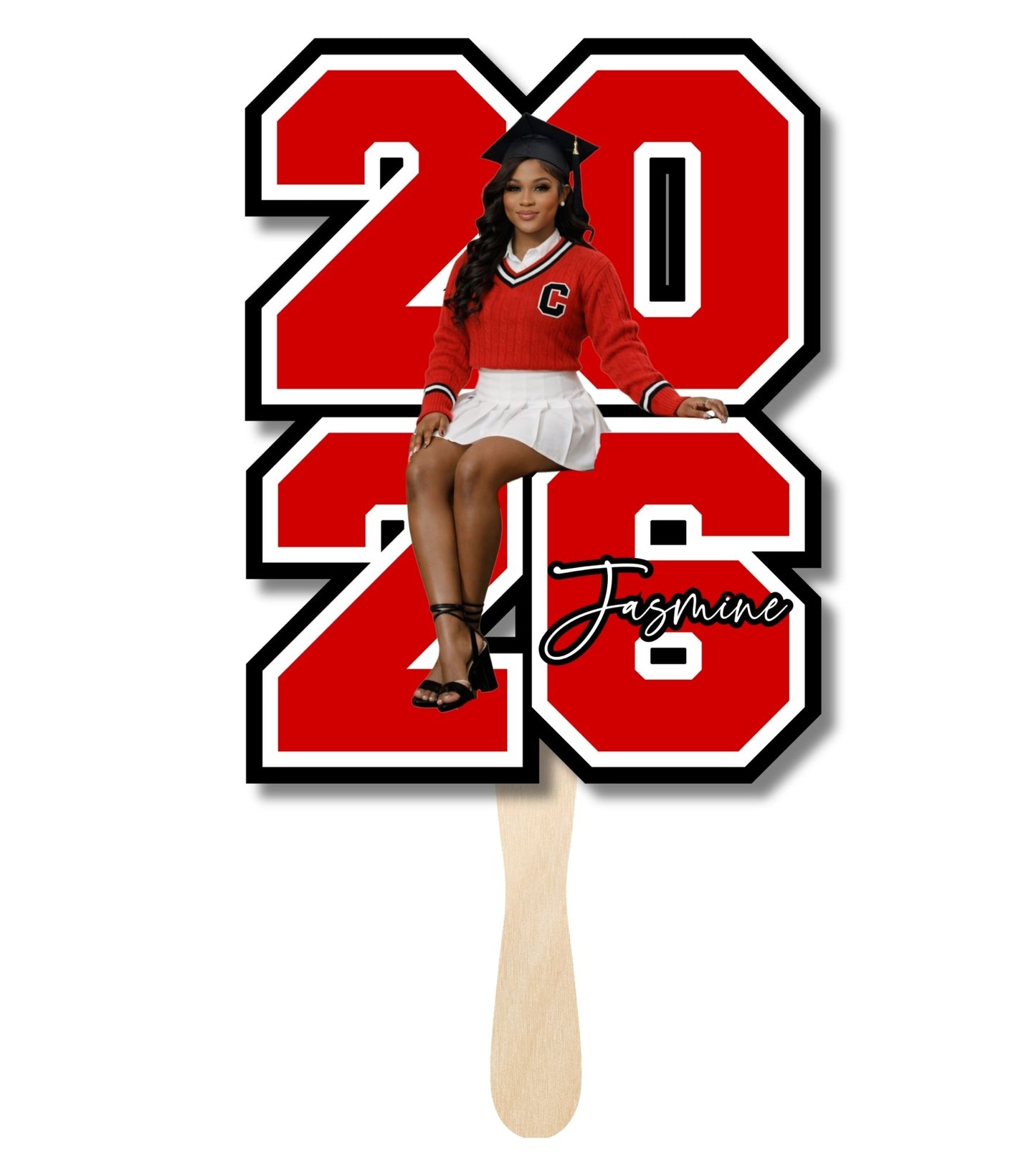 Custom graduation fan