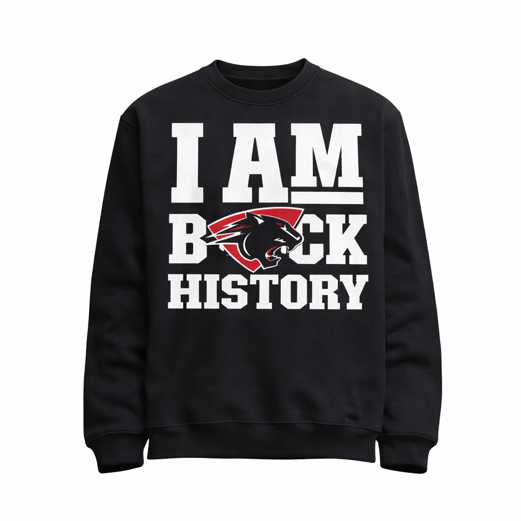 Sweatshirt HBCU, I am black history