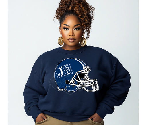 Sweatshirt HBCU, JSU, Jackson State University helmet