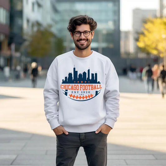 Sweatshirt, Chicago football, Chicago bears