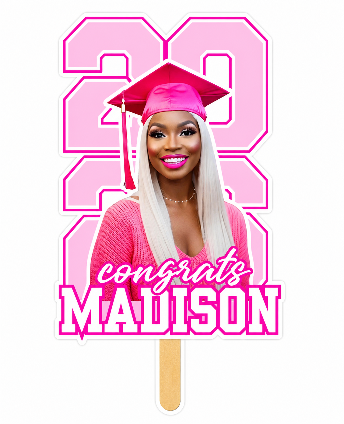 Custom graduation fan