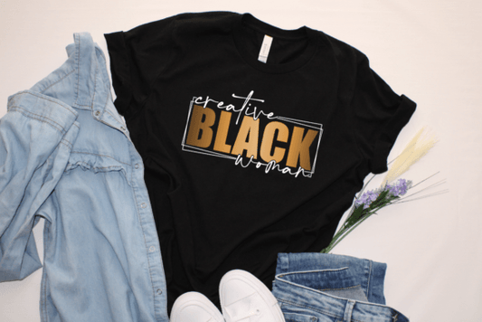 creative black woman shirt