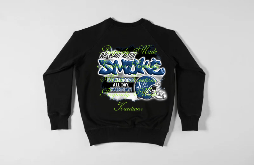 Sweatshirt HBCU, JSU, Jackson State University, black