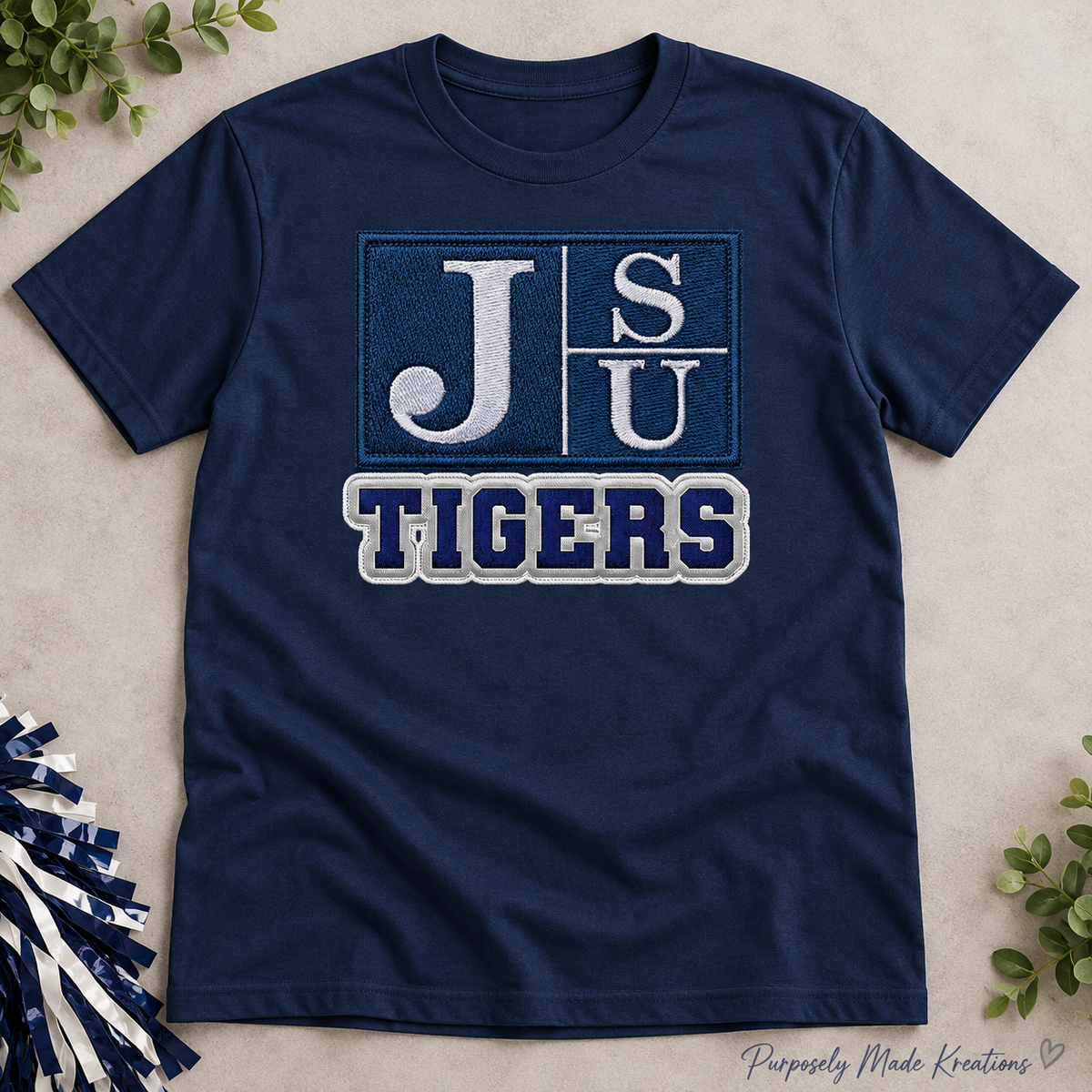 JSU embroidery inspired