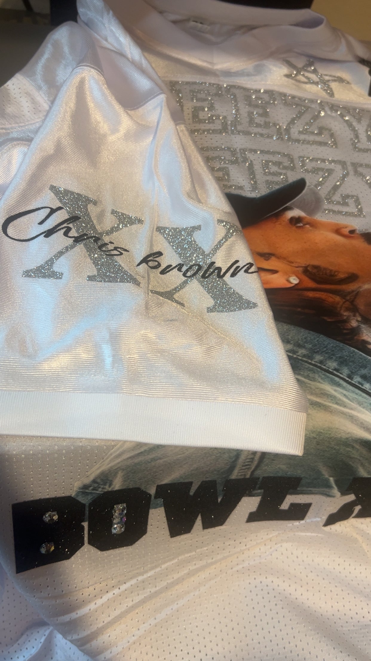 Chris brown jersey, Personalized Chris Brown Tour Football Jersey, Custom Breezy Bowl 2025 Shirt, R&B Concert Merch, Unisex Shirt