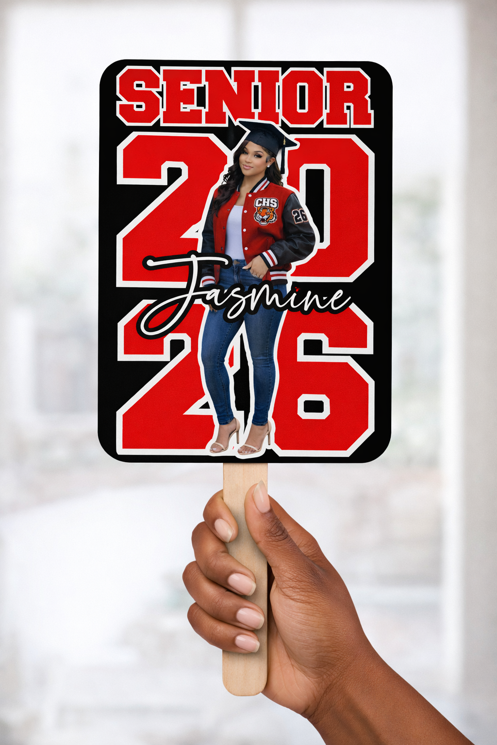 Custom graduation fan