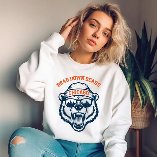 Sweatshirt, Bear down bears, Chicago bears