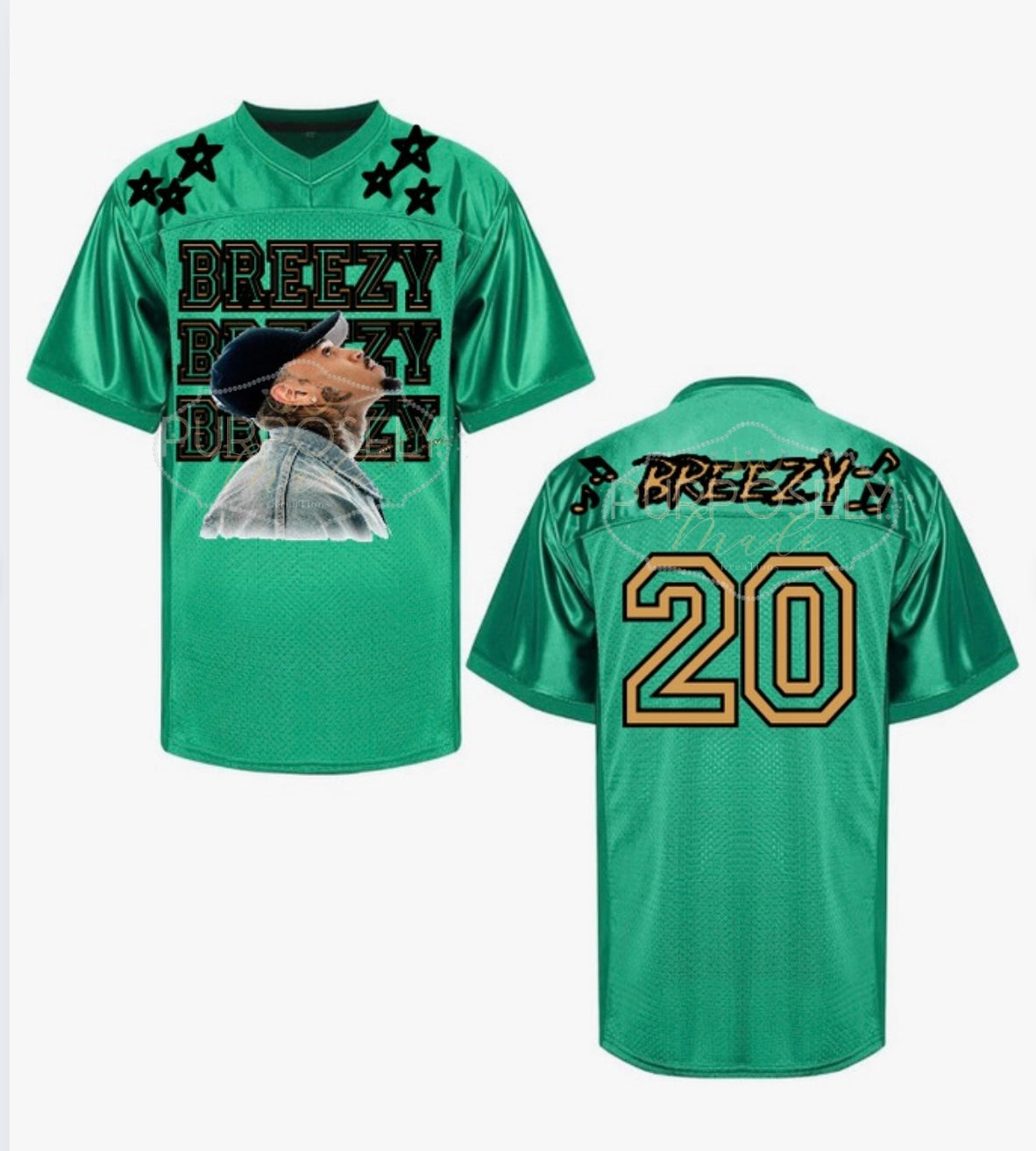 Chris brown jersey, Personalized Chris Brown Tour Football Jersey, Custom Breezy Bowl 2025 Shirt, R&B Concert Merch, Unisex Shirt