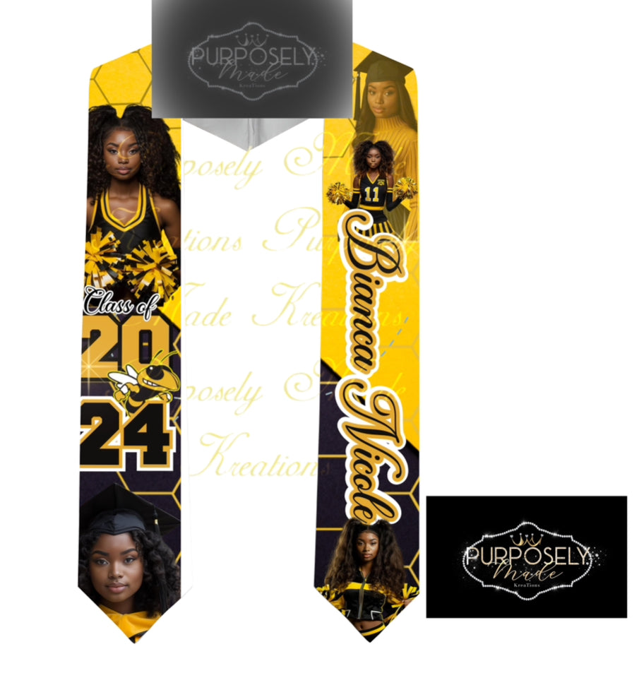 Custom grad stole