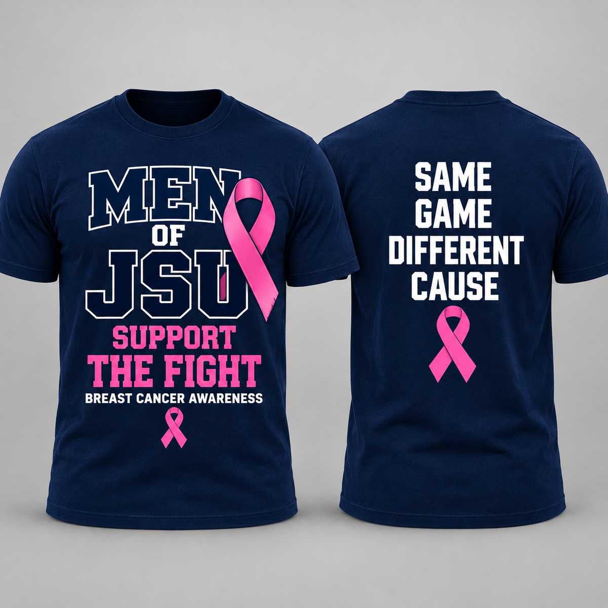 HBCU JSU breast cancer men of JSU Support the fight