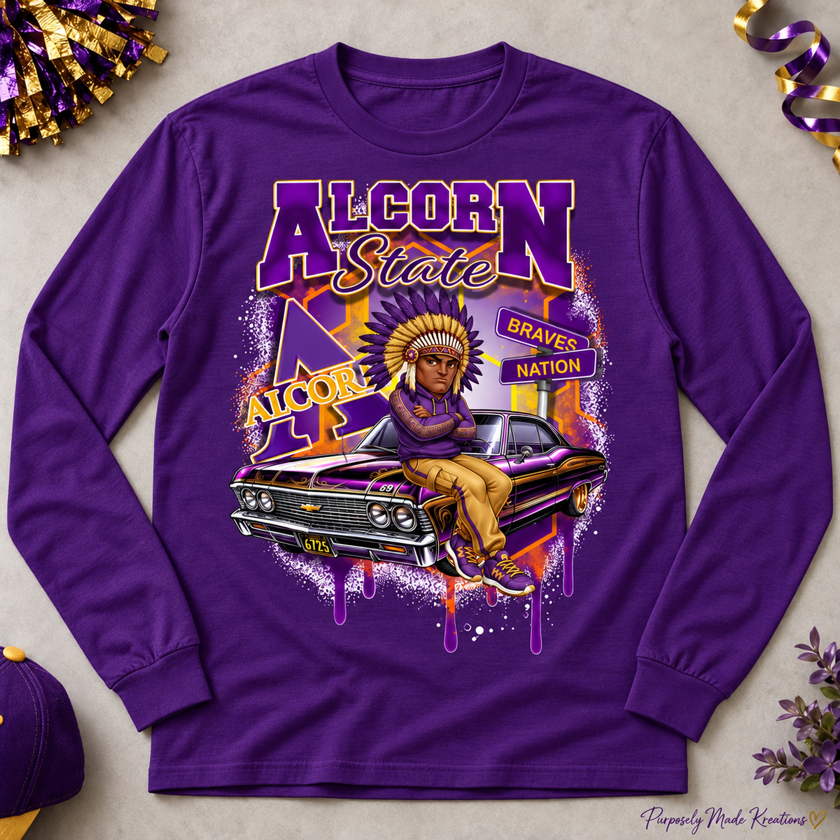Long sleeveHBCU, Alcorn