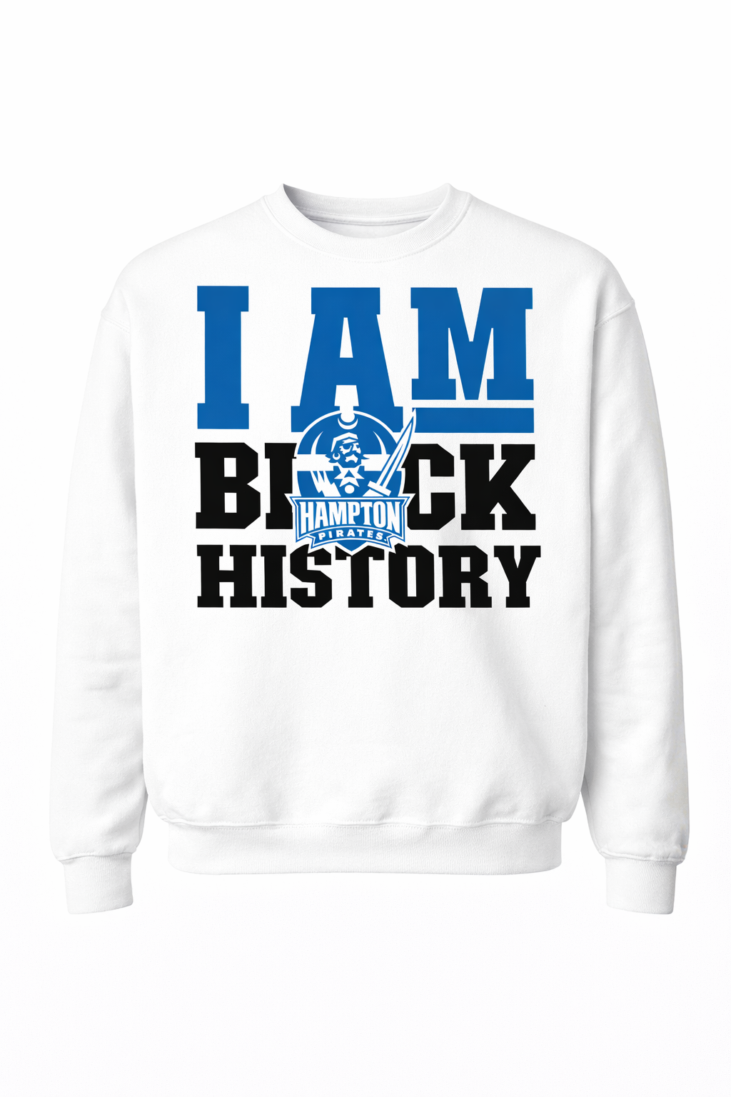 Sweatshirt HBCU, I am black history Hampton