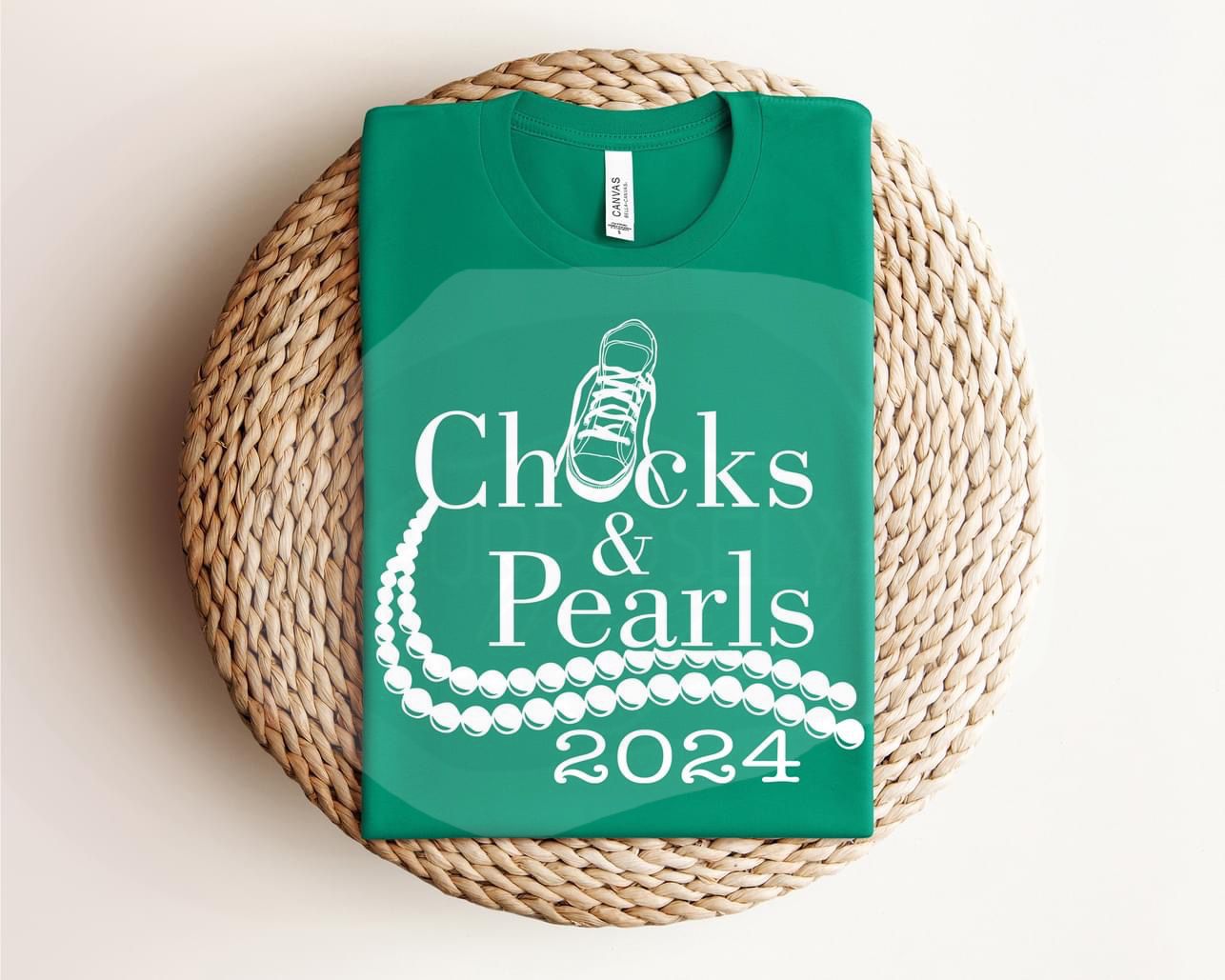 Chucks and pearls 2024 white writing