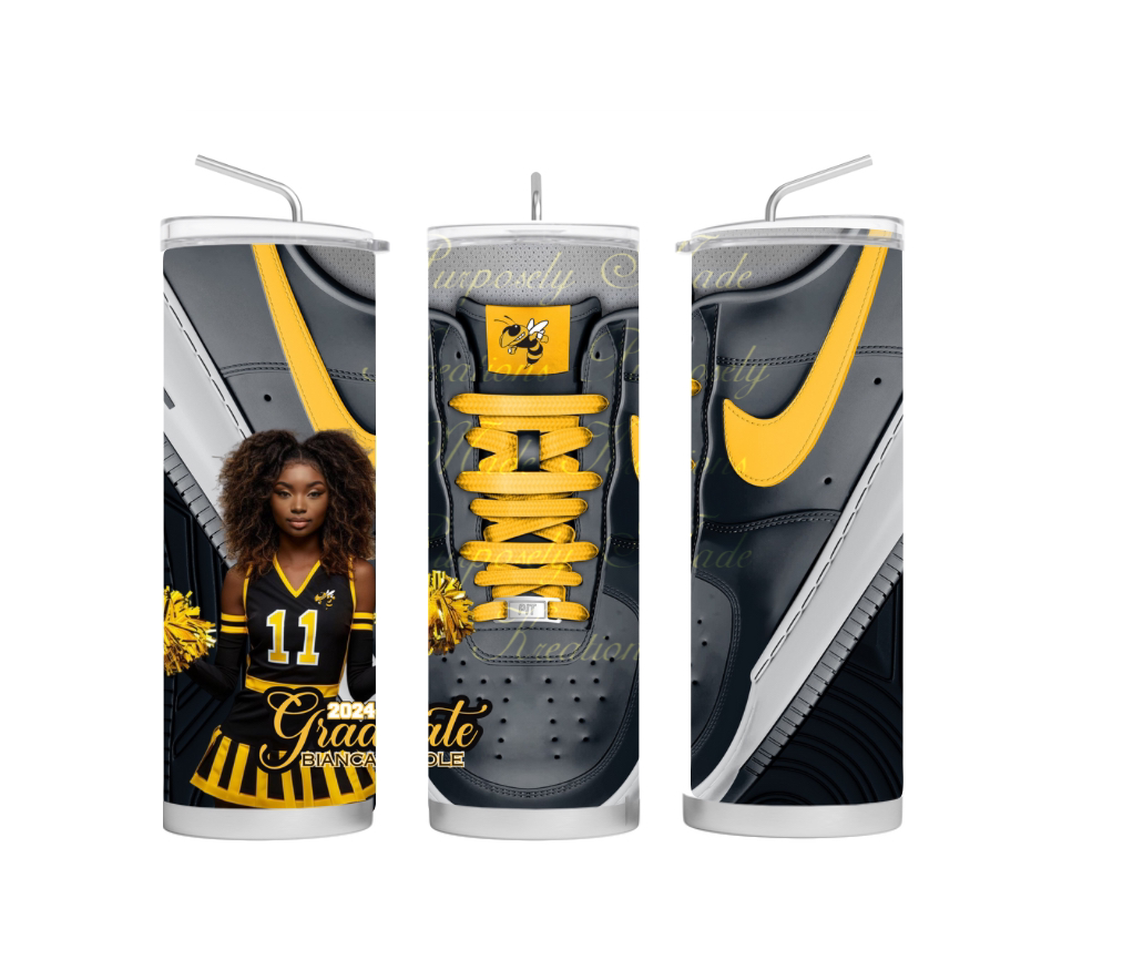 Custom graduation tumbler