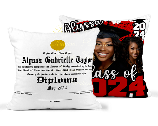 Graduation custom pillow