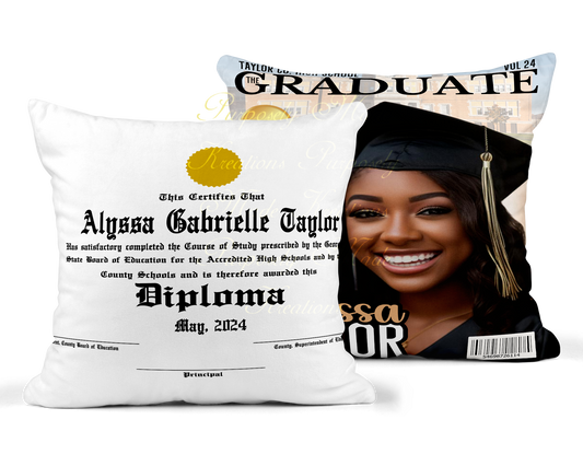 Graduation custom pillow