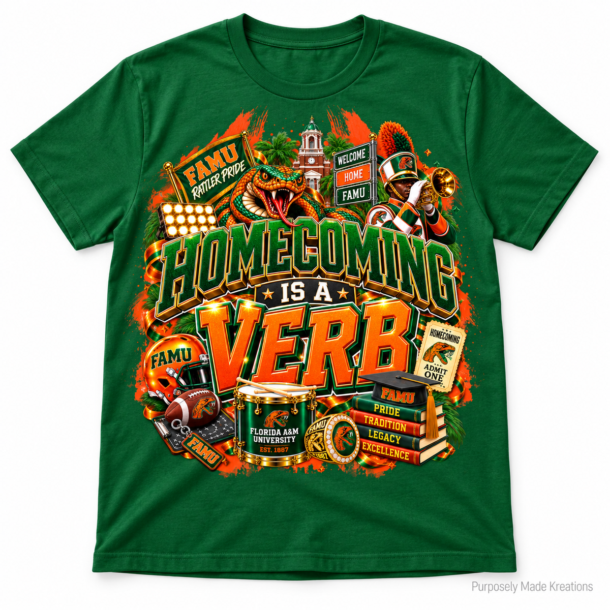 HBCU, FAMU RATTLERS, homecoming verb